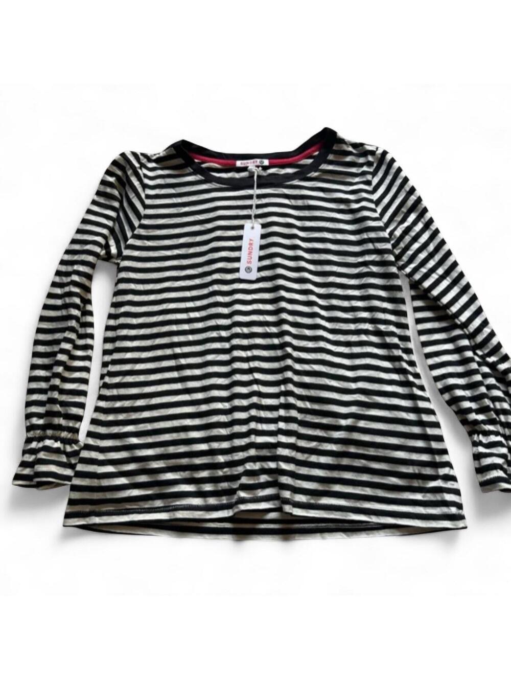 Sundry Women's Black and Multi Shirt